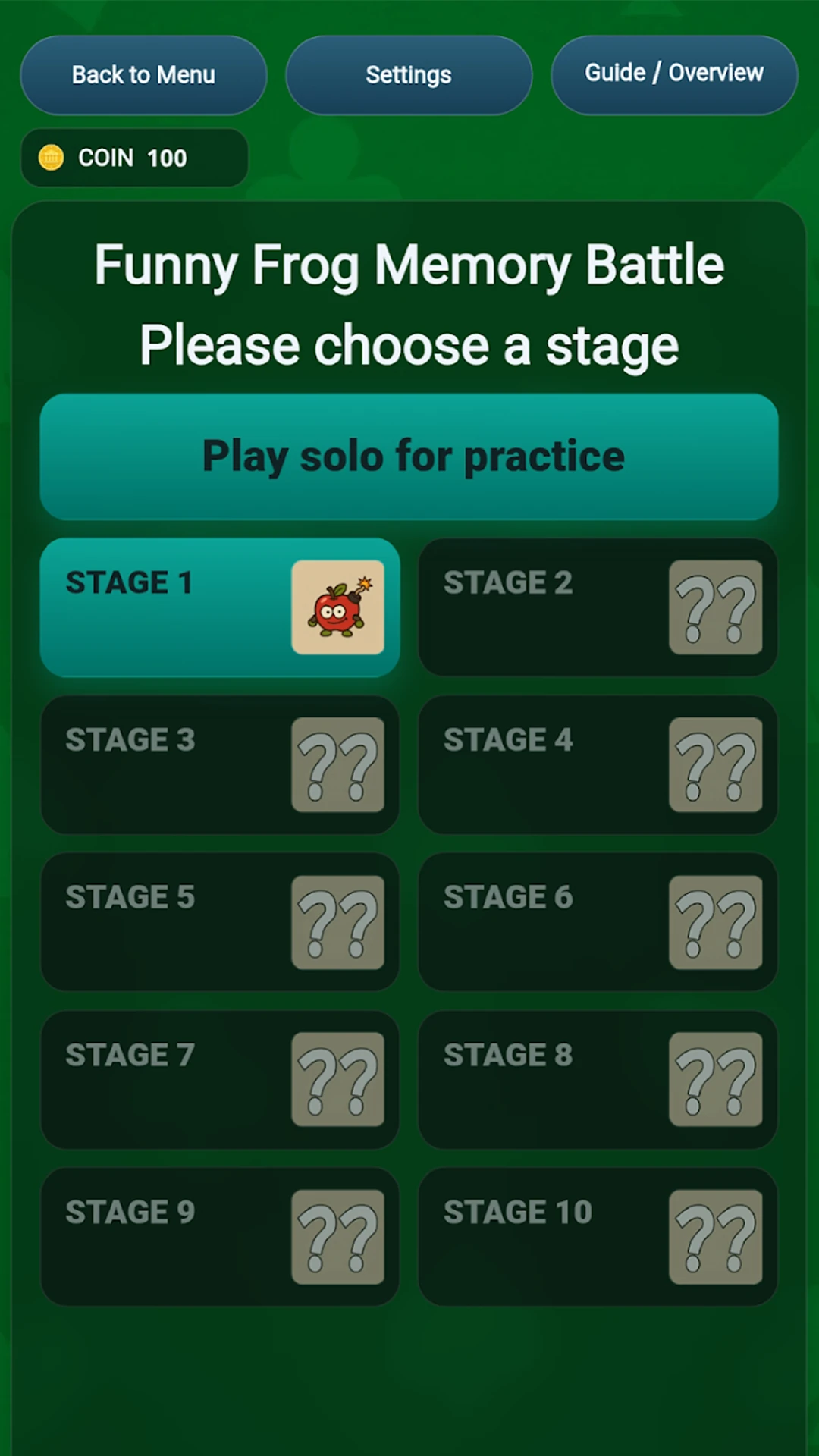 Funny Frog Memory Battle screenshot 4