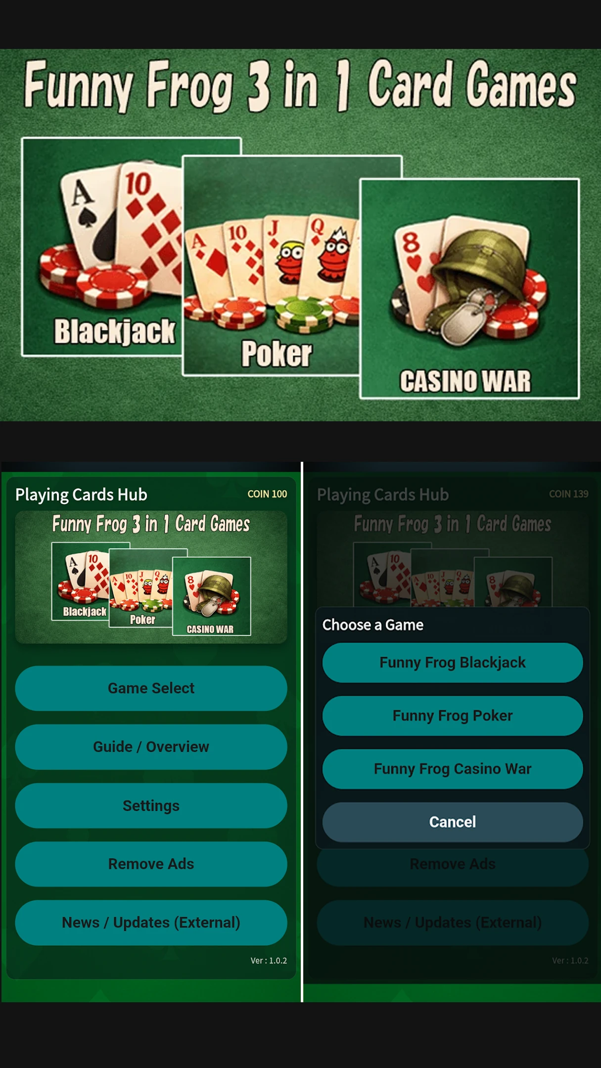 Funny Frog Poker screenshot 2