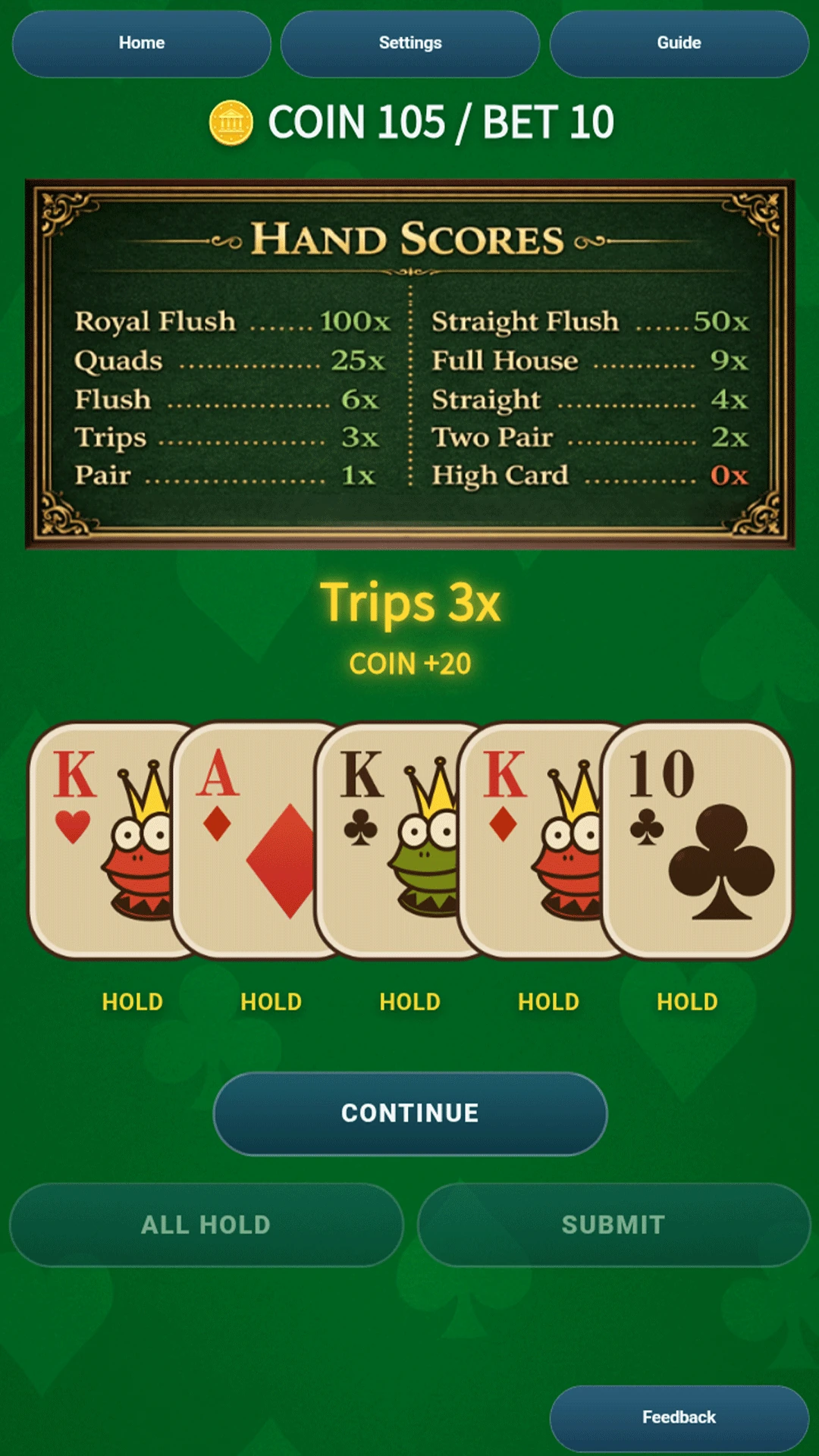 Funny Frog Poker screenshot 6