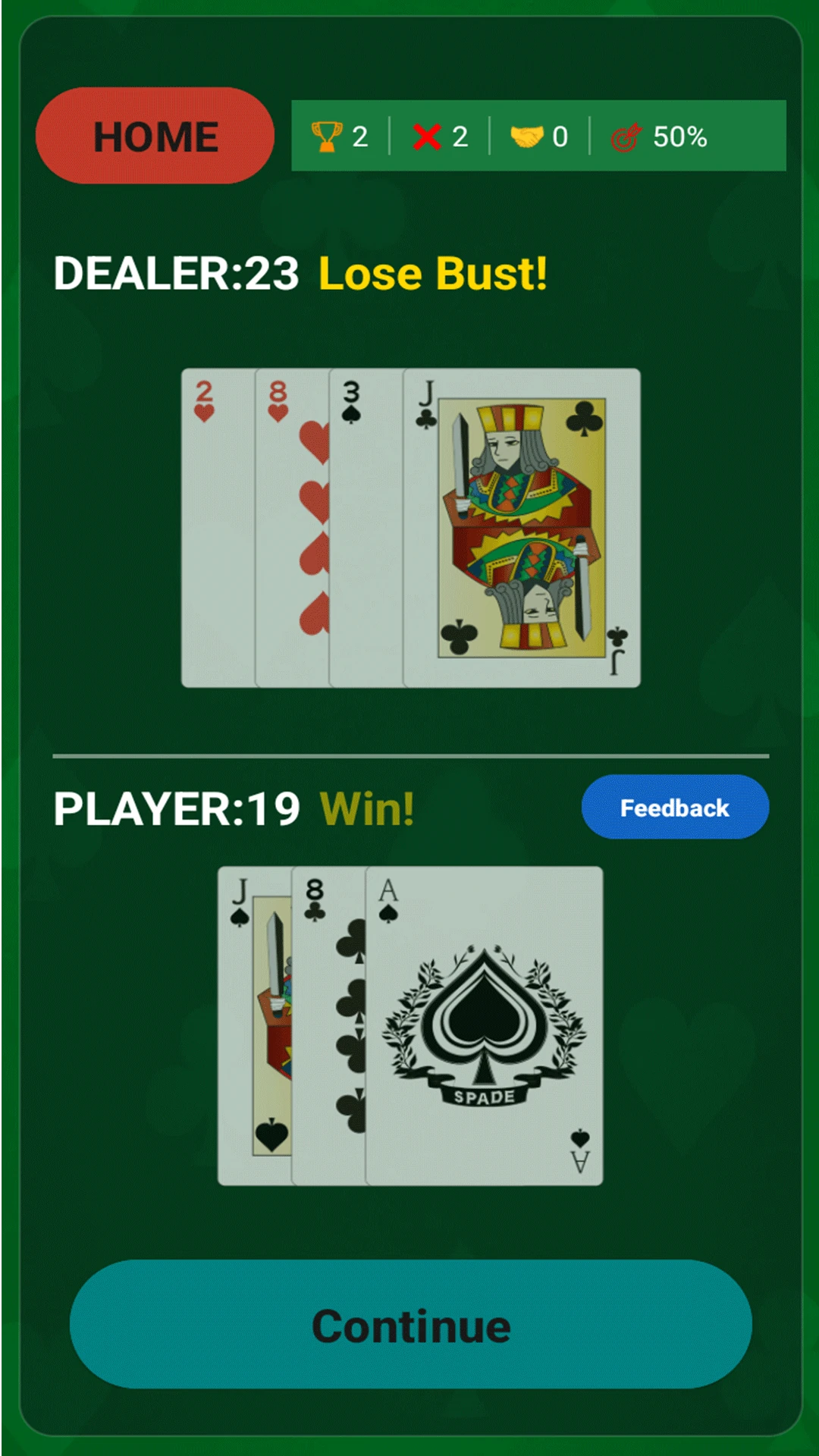 Simple Blackjack screenshot 3