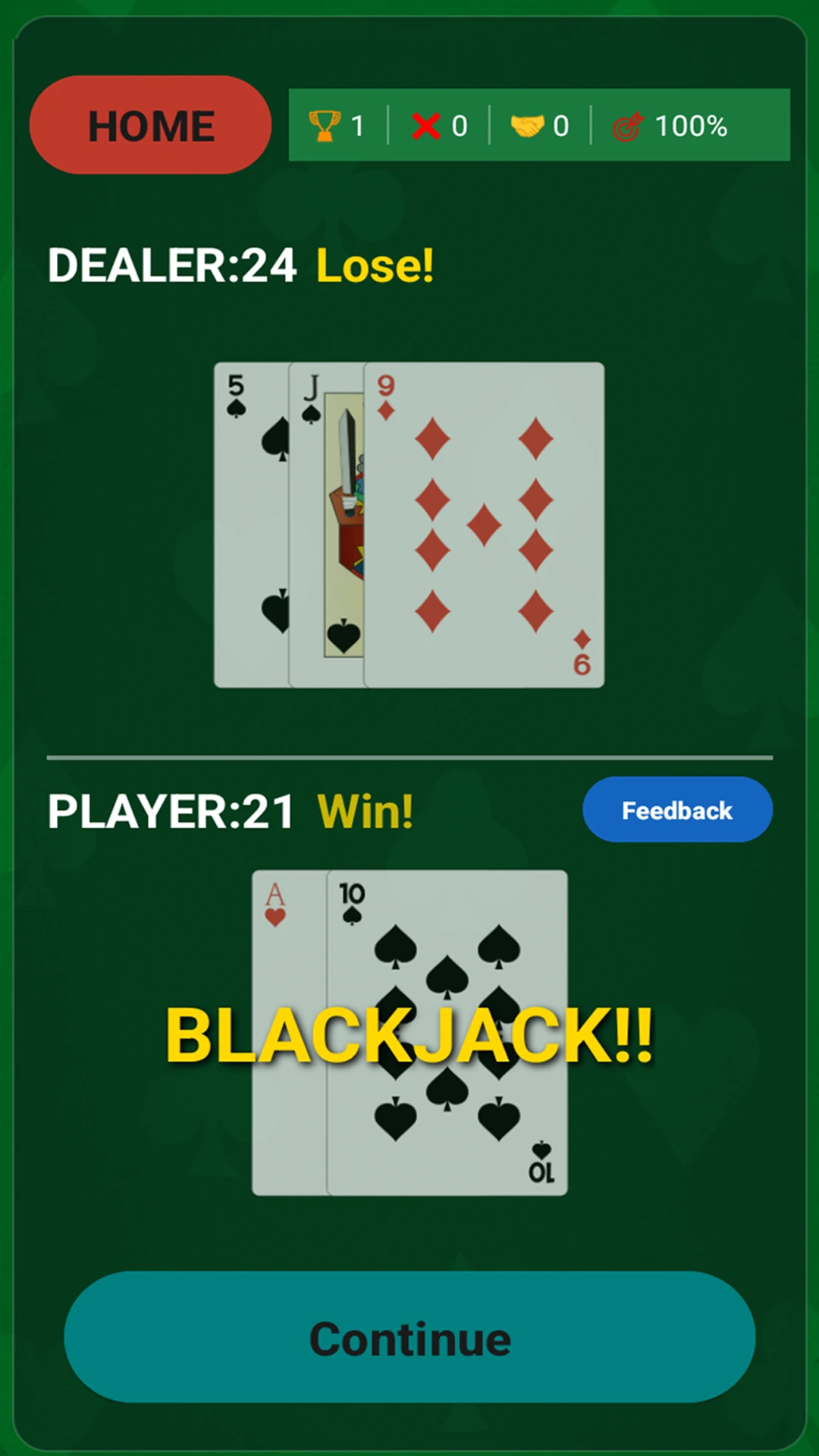 Simple Blackjack screenshot 4