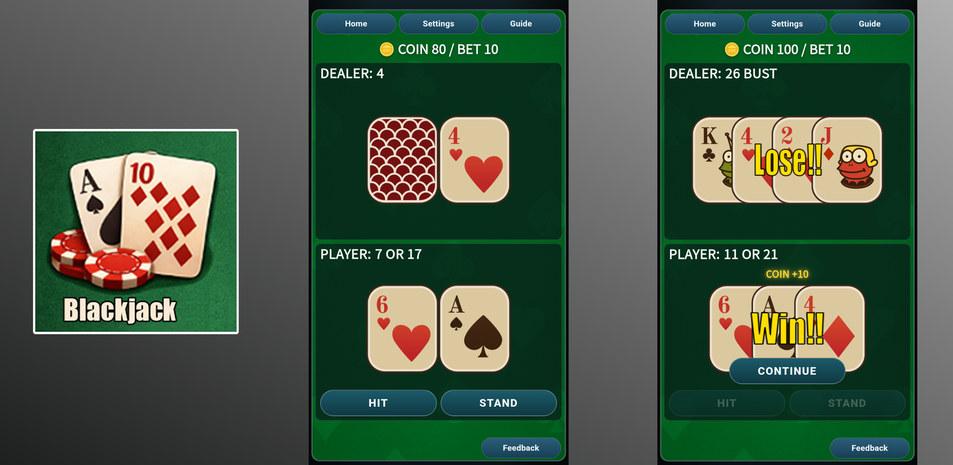 Funny Frog 3 in 1 Card Games screenshot 2