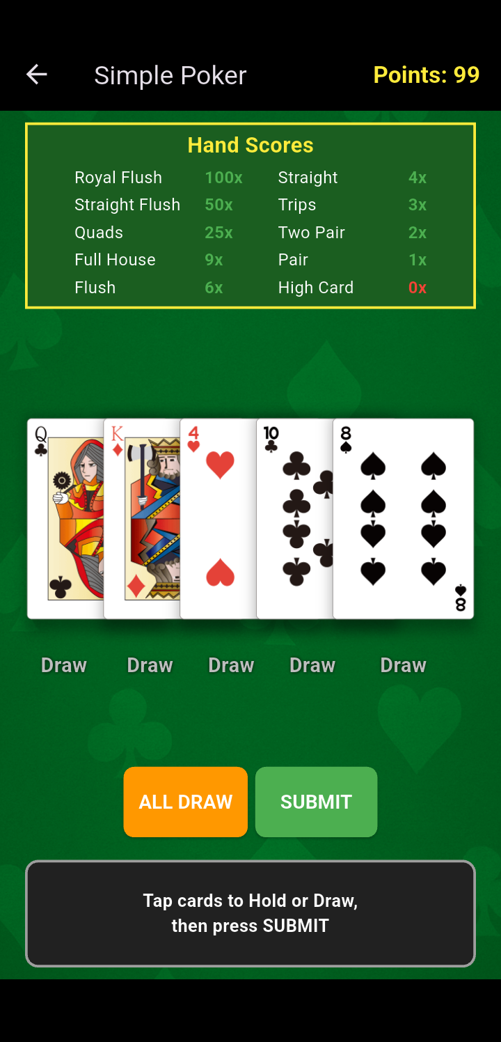 Simple Poker screenshot 3